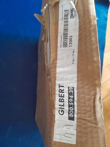 White ikea gilbert chair - white, new