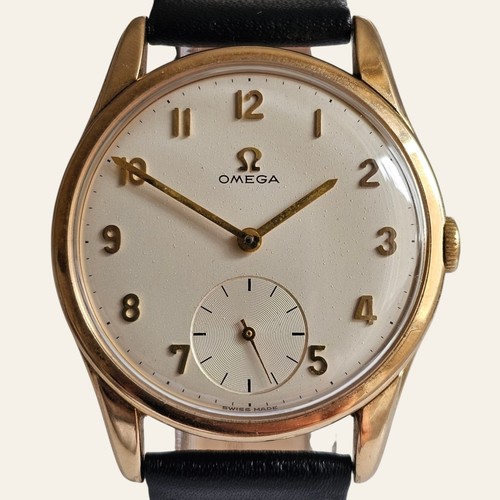 Omega solid gold mens watch - solid,