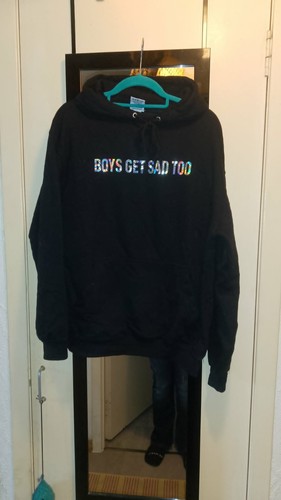Boys get sad - ', too'
