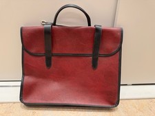 Music Carrier Case Faux-Leather Material Brown