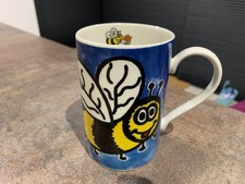 Dunoon Creepy Crawlies Bumble Bee & Ladybird Stoneware Mug By Jane Brookshaw