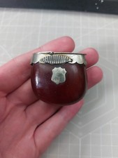 Antique plated burra nut vesta - nut,