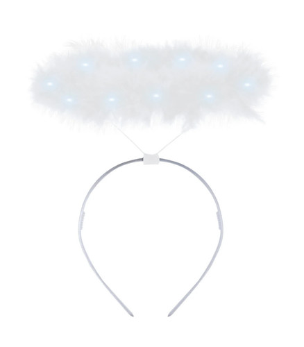 Light led white fluffy halo - led,