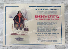 Dri-Ped Leather Soles William Walker & Sons Manchester 1915 antique print advert