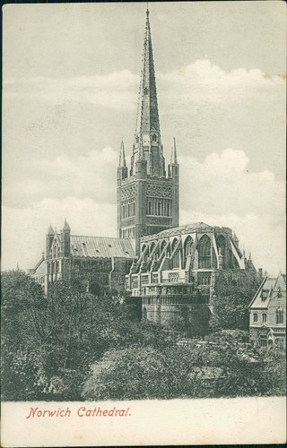 Postcard norwich cathedral - postcard,