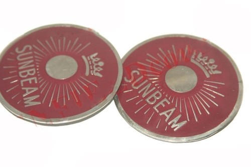 Red petrol tank badge - petrol, monogram