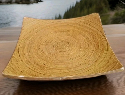 Vintage spun bamboo square - spun,