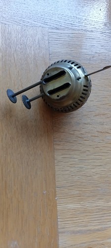 Antique duplex brass oil lamp - antique,