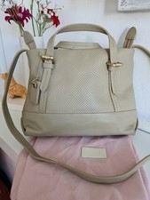 Radley Leather Tote Multiway Bag Beige Perforated leather shoulder Handbag 