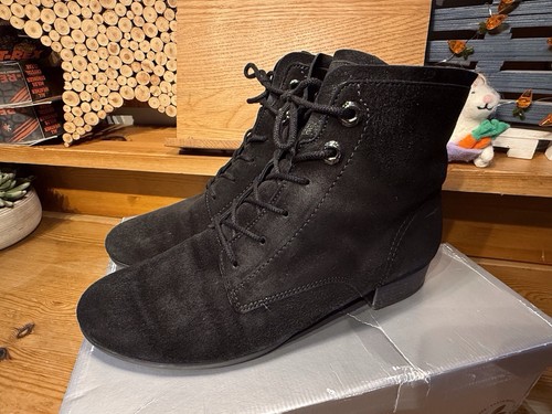 Gabor ladies black suede soft - black,