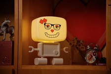 Night Light Lamp Kids Baby Bedroom Bedside Table Desk Rechargeable Roboglow