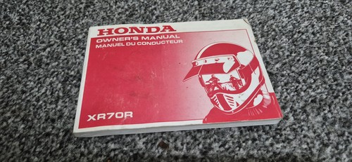 Honda xr70r xr70 owner - honda,