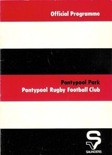 Pontypool v South Wales Police 8 Apr 1980 RUGBY PROGRAMME