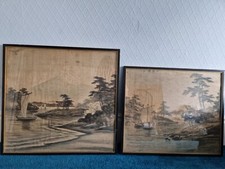 2 Japanese Silk Paintings