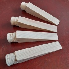Set of 4 Wooden Door Stop Wedge 20R