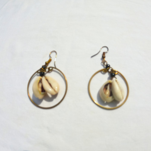 African sea shell brass - shell, hoop