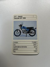 Ace Trump Card Game-Motorcycles Suzuki GT 250 1970's
