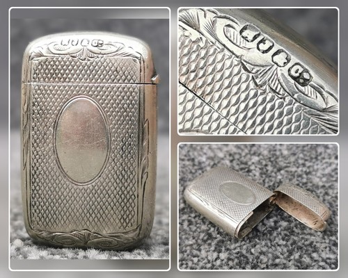 Antique silver plate vesta - antique,