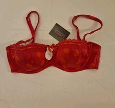 Lovely Pink And Orange Colour La Senza Full Support Balconette Satin Bra.  