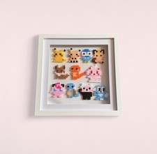 Handmade Perler Bead Framed