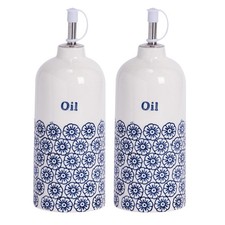 Hand-Printed Olive Oil Pourer