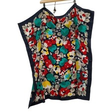 Jaeger Pure Silk Navy Blue