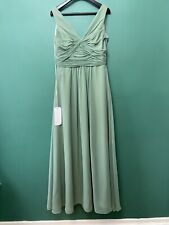 Emmas Bridal Dress. Size UK 16. Prom Evening Wedding Party Dress. Sage Green