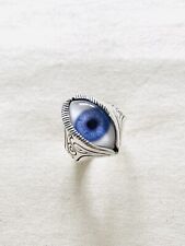 The Great Frog Engraved Purple Eye Ring (size X)