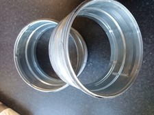 Galvanised Safe Male Metal Ducting Sleeve Coupling Connector - 150mm X2