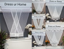 Novelty net curtain with white