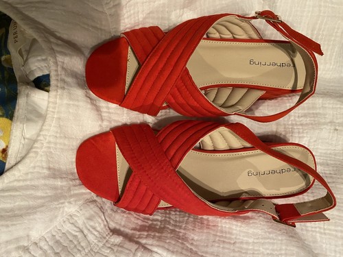 Women red sandals size - women's,