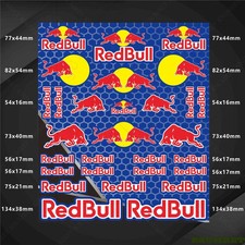 Universal RedBull Energy Decal Sticker Sheet Car Van Drift Rally Garage