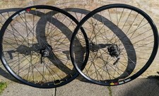 Mavic Ex325 Disc Shimano Deore Xt MTB Wheel Set 26" 100/135qr True/Smooth Vgc