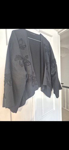 Zara black embroidered jacket - zara,