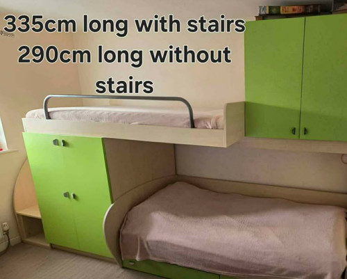 Large green bunk beds - large,