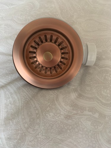 90mm copper sink strainer - copper,