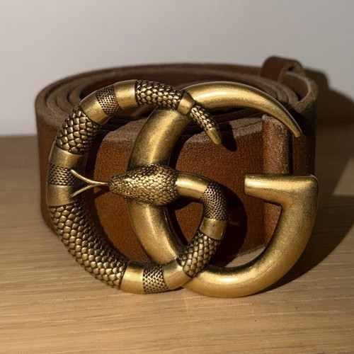 Gucci brown leather - brown, belt