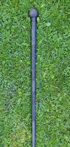 Antique wooden ebony - ebony, walking