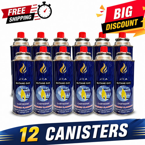 Butane gas bottles - 12,