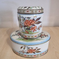 Vintage Floral Decorative Tin