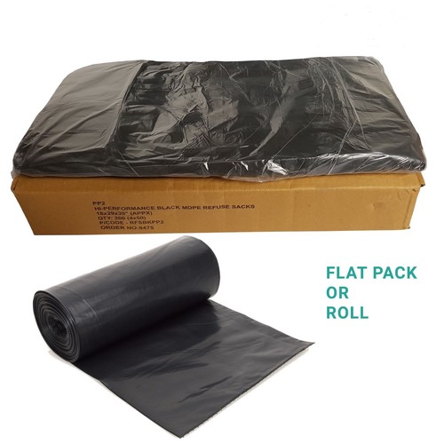 Heavy duty black refuse - heavy, sacks