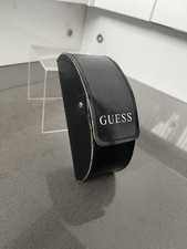 Vintage Guess Sunglasses Empty Faux Leather Black Case .