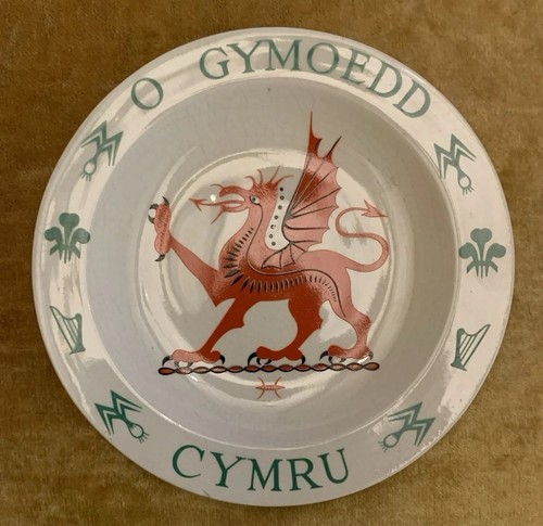 Welsh dragon saucer trinket - welsh, saucer/trinket