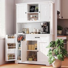 67" Kitchen Hutch Cabinet with