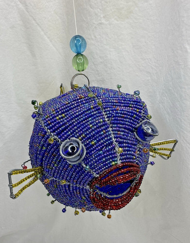 Puffer fish glass - fish,