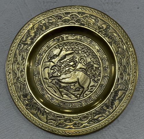 Chinese brass plate charger - brass, plate/charger