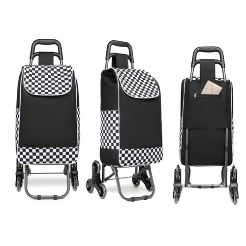 Folding shopping trolley - folding,