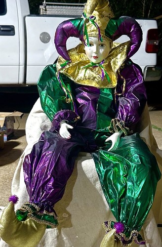 Huge handmade vtg - 46”, mardi