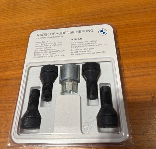 Genuine bmw locking wheel nut - wheel,