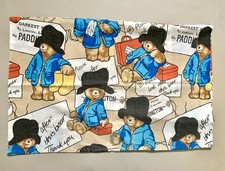 Vintage 1970s PADDINGTON BEAR Pillow Case Michael Bond 1980s retro kids TV